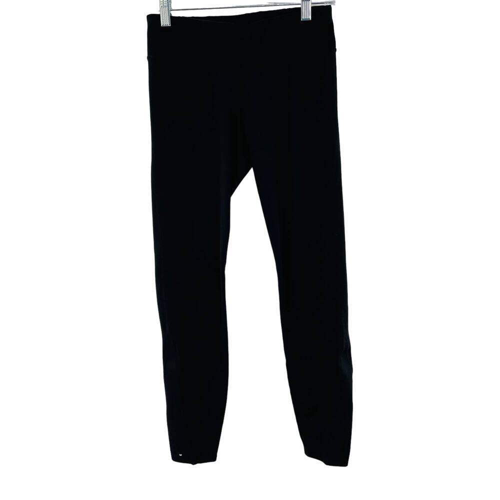 JOY LAB Black Athletic Capri Laser Cut Calf Leggings Activewear Workout S